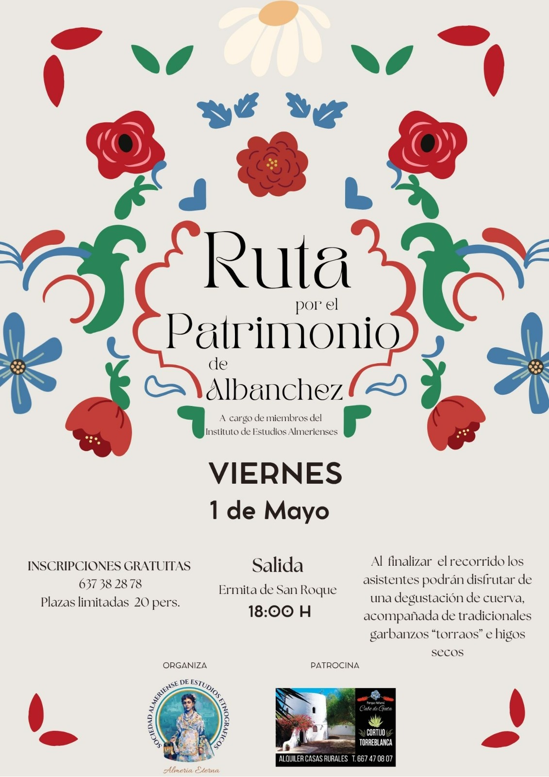 Cartel: Una ruta por Albanchez recorre su patrimonio y la gastronomía tradicional