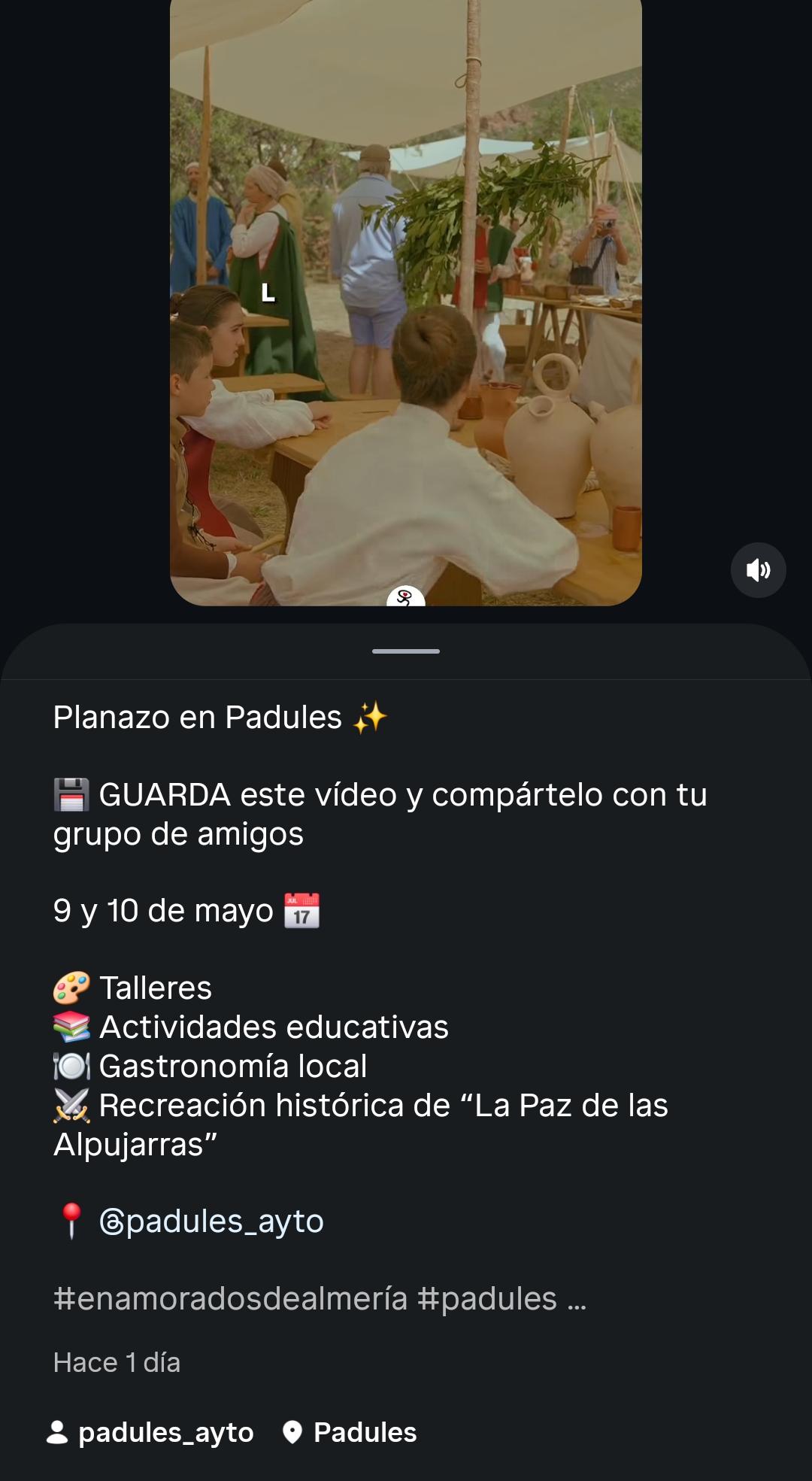 Cartel: Padules recupera la Paz de las Alpujarras con talleres y gastronomía