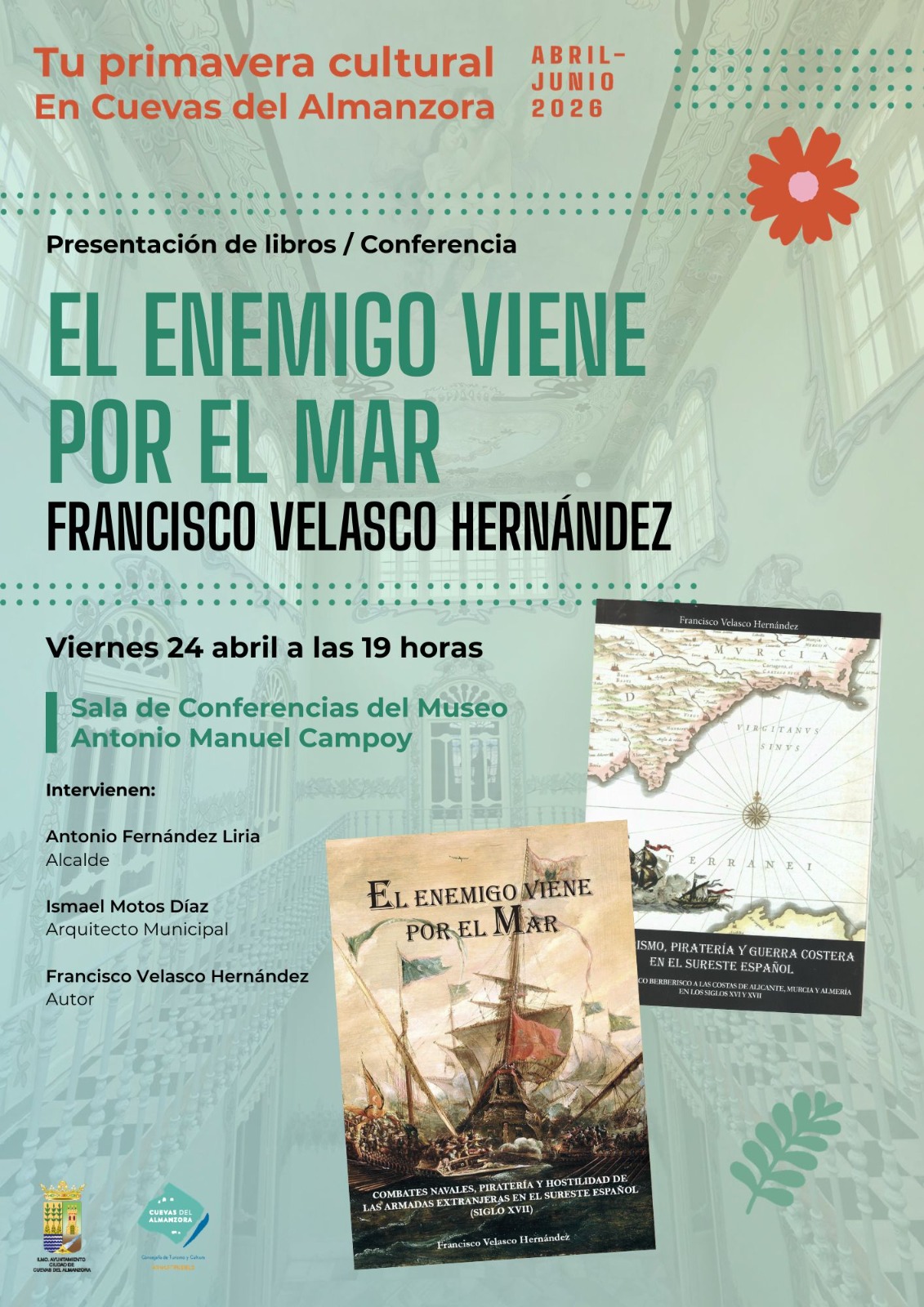 Cartel: Cuevas aborda la piratería del siglo XVII con El enemigo viene por el mar