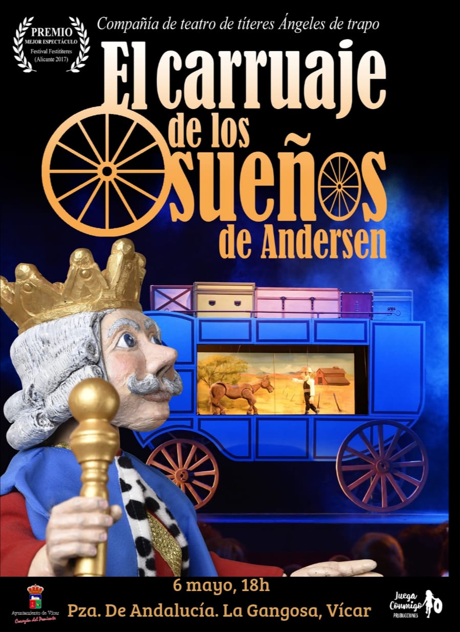 Cartel: Vícar recibe los títeres de Andersen en La Gangosa