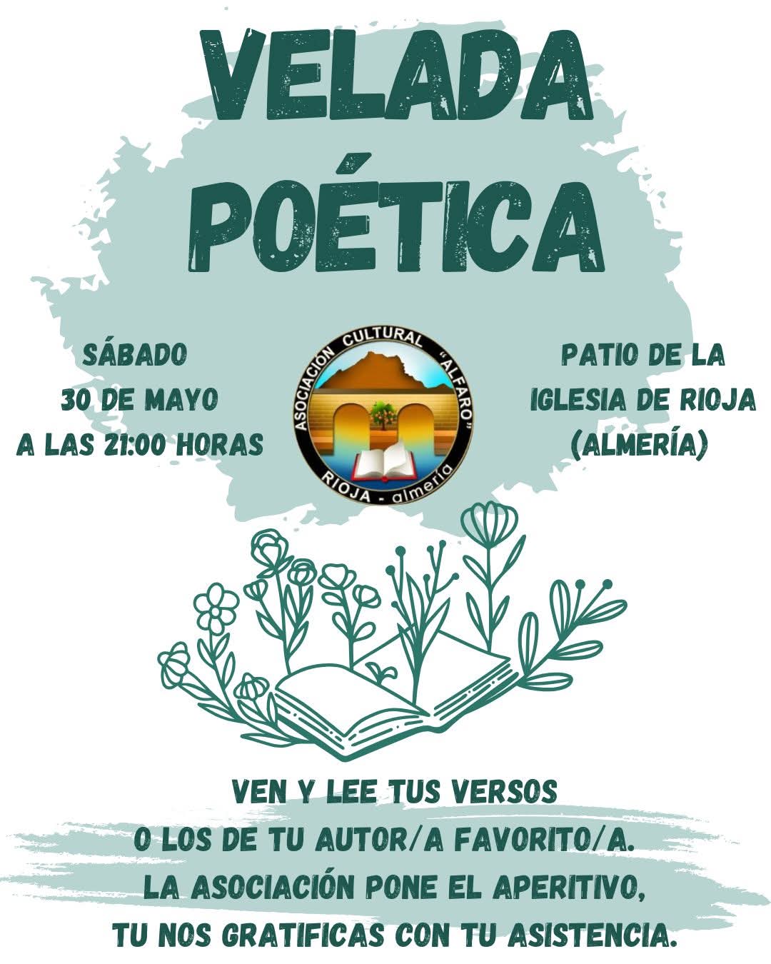 Cartel: Rioja abre el patio de su iglesia a una velada poética