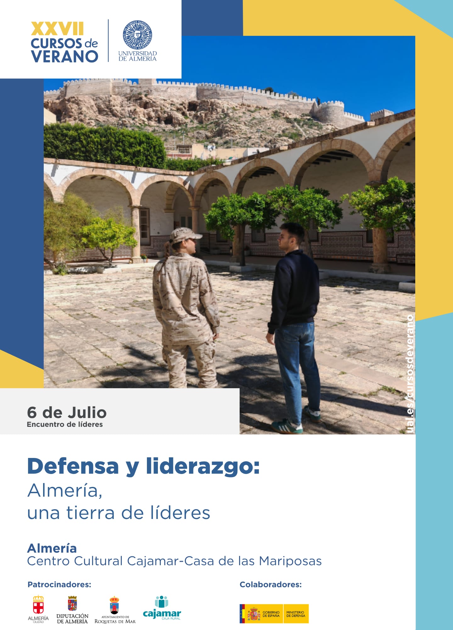 Cartel: La UAL aborda defensa y liderazgo en la Casa de las Mariposas