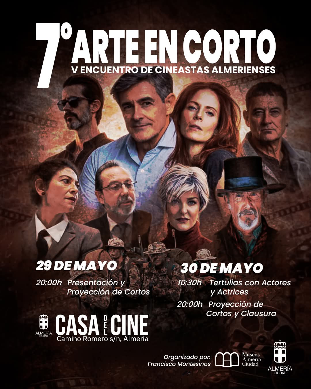 Cartel: La Casa del Cine reunió a cineastas almerienses en 7º Arte en Corto