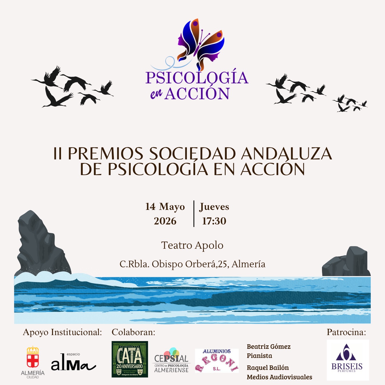 Cartel: El Teatro Apolo acoge los premios de Psicología en Acción