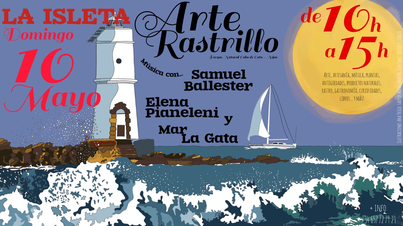 Cartel: La Isleta reúne arte, artesanía y libros en Arte Rastrillo