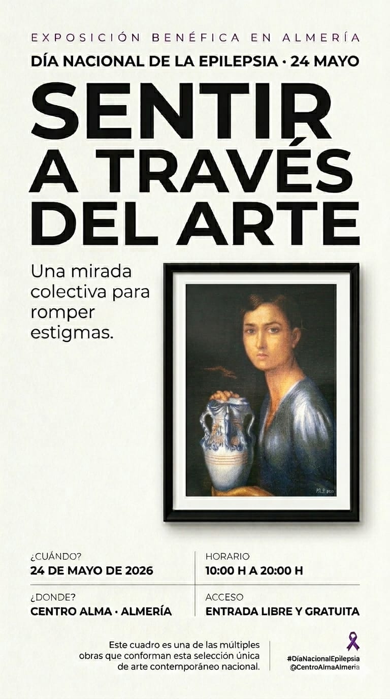 Cartel: Centro Alma une arte y epilepsia en una exposición benéfica