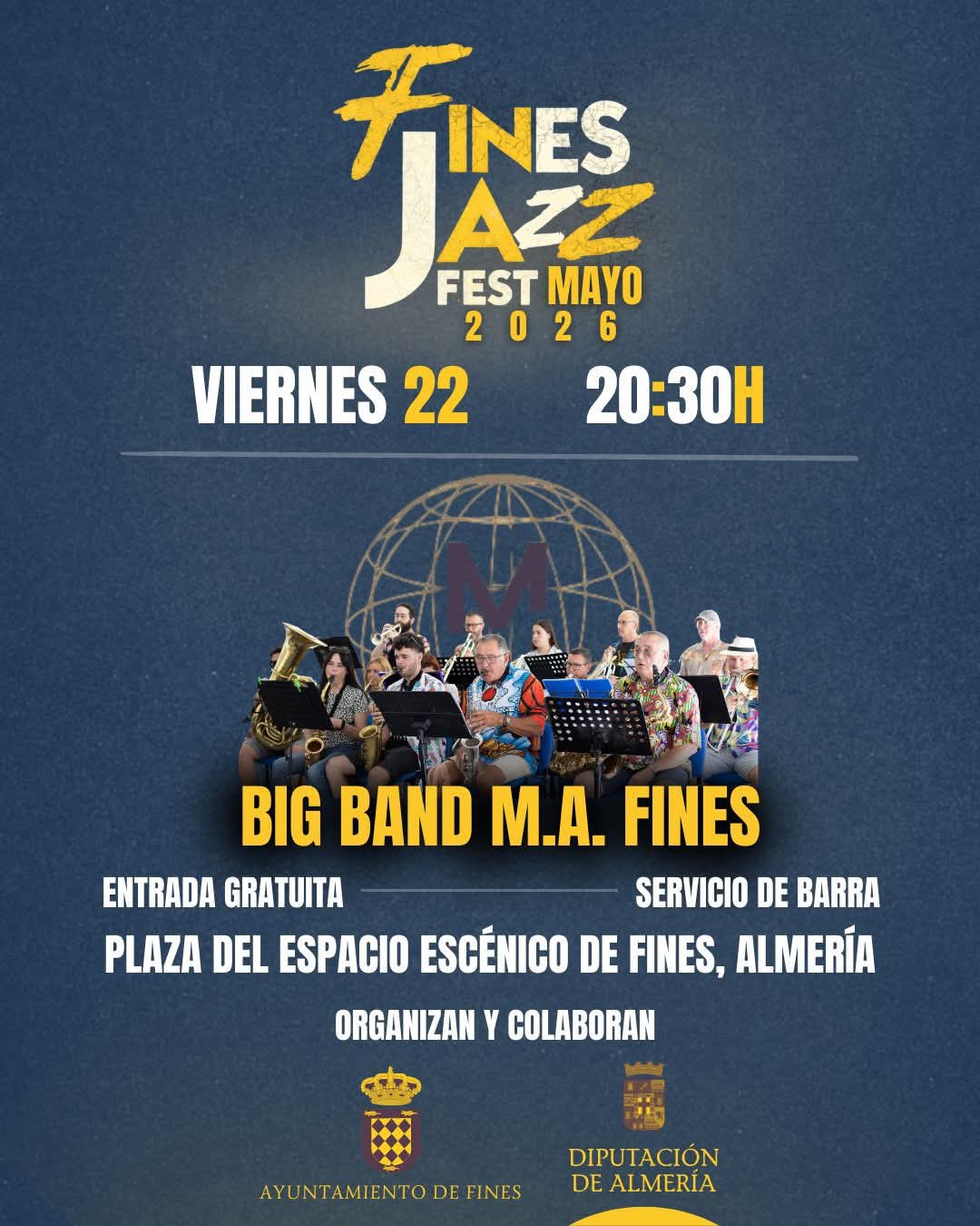 Cartel: Fines reune a su Big Band en el Jazz Fest de mayo