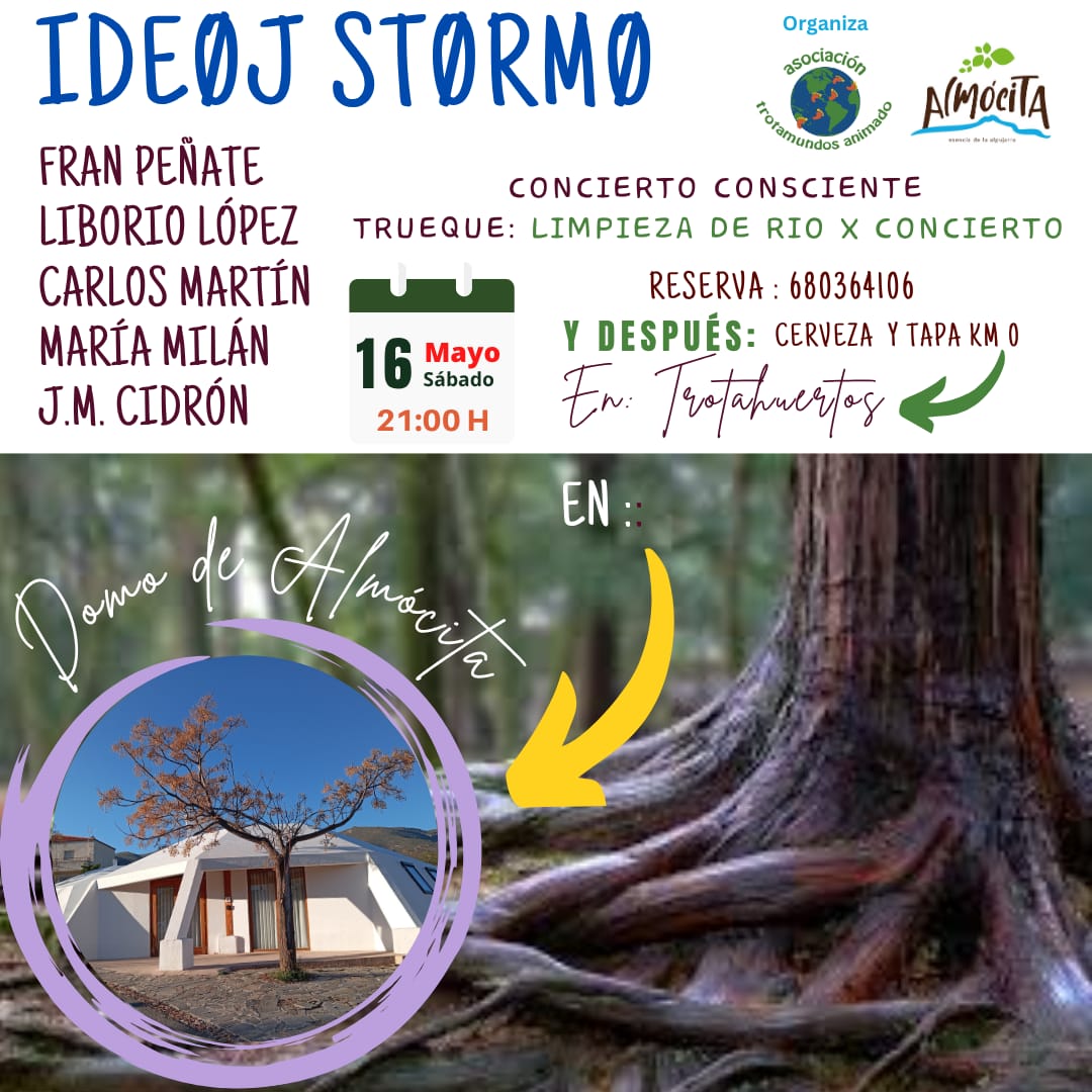 Cartel: Almocita cambia musica por limpieza de rio