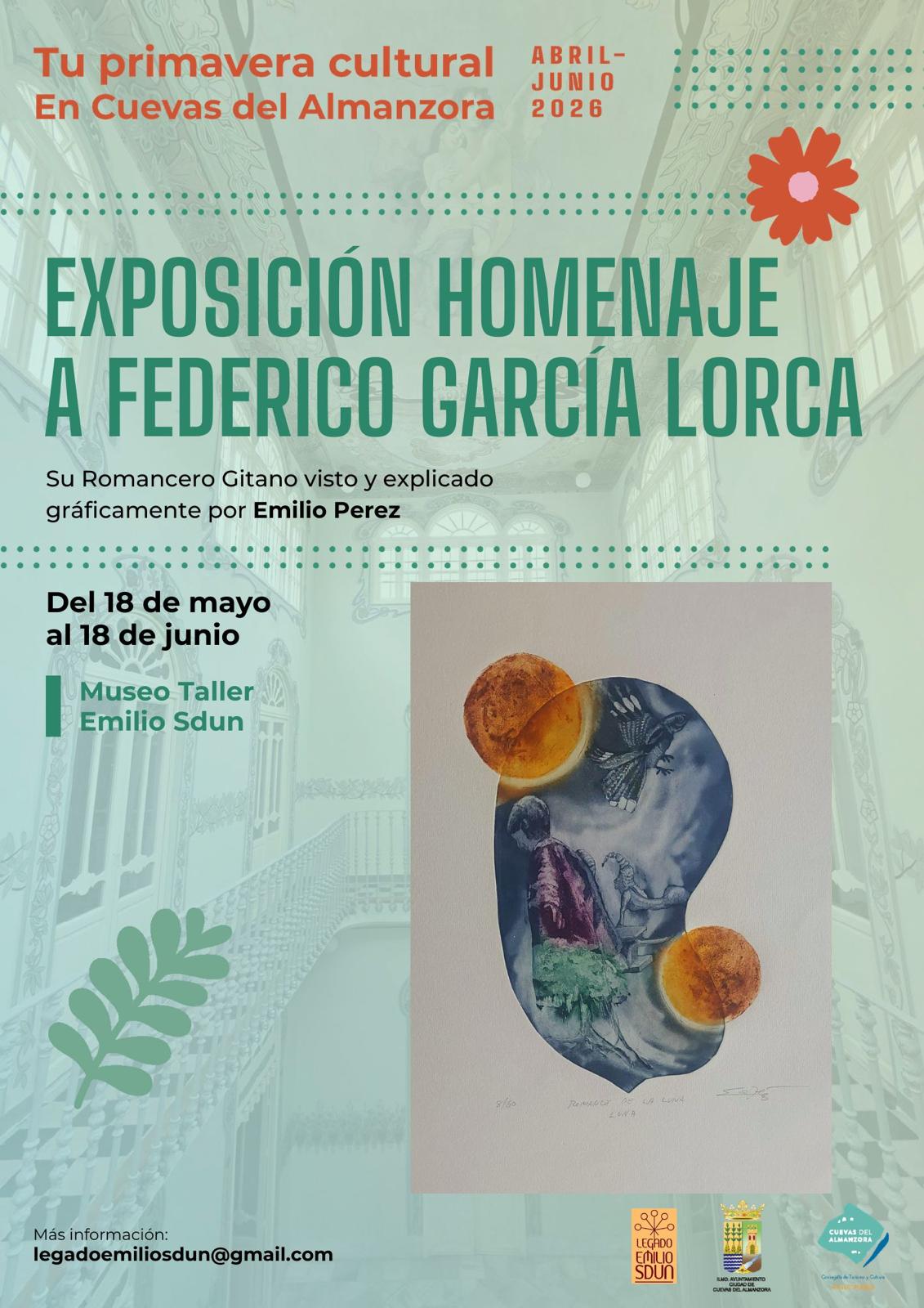 Cartel: Cuevas expone el Romancero Gitano visto por Emilio Perez