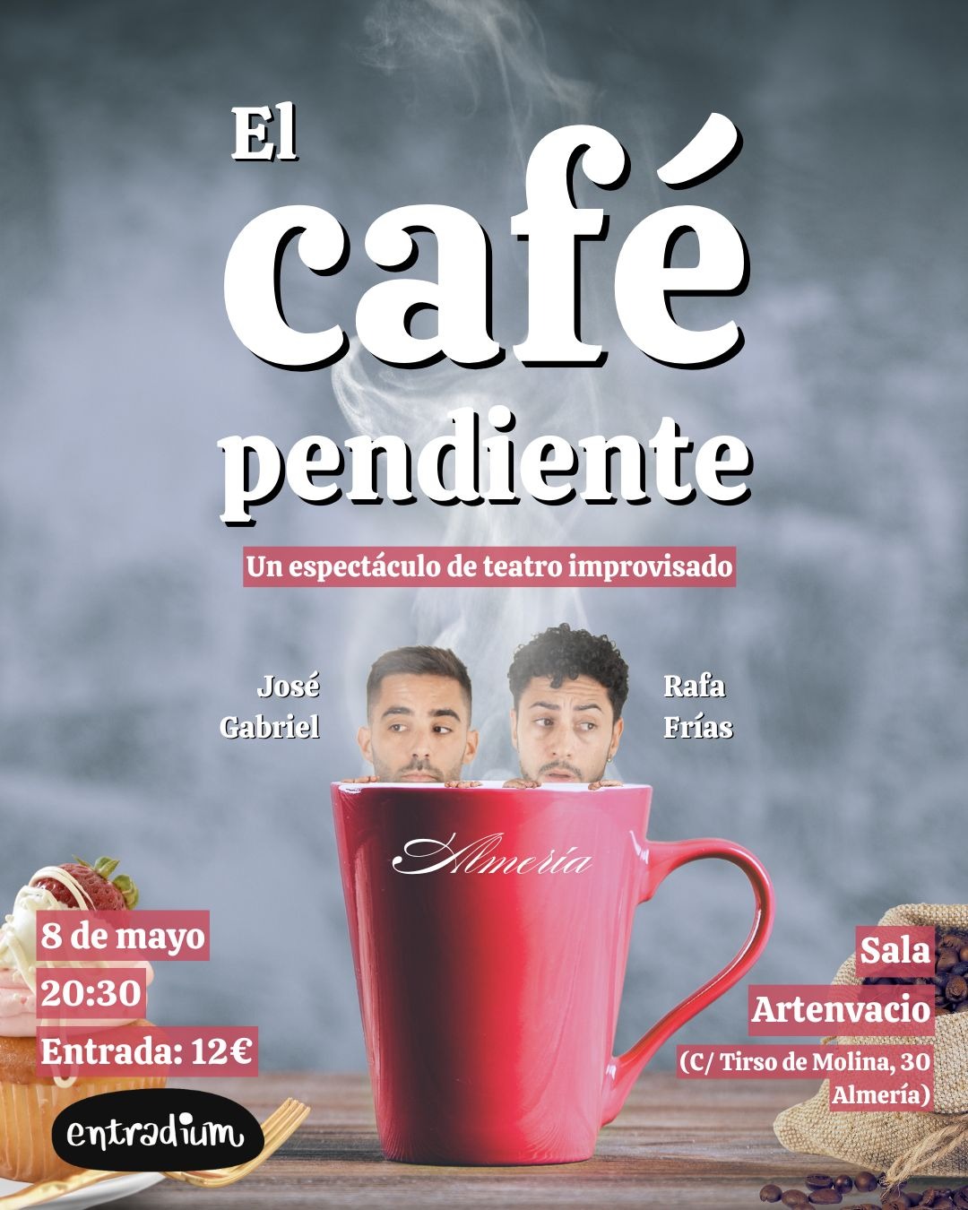 Cartel: El Café Pendiente lleva teatro improvisado a Artenvacio
