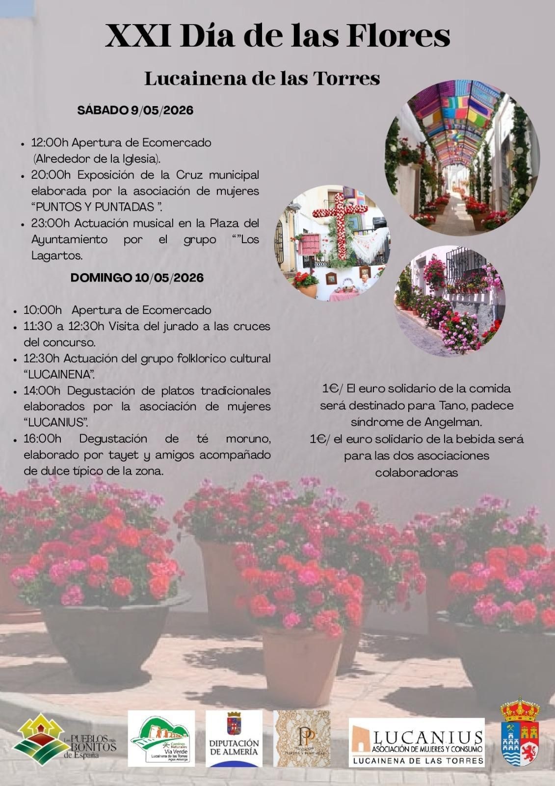 Cartel: Lucainena de las Torres celebra el XXI Día de las Flores