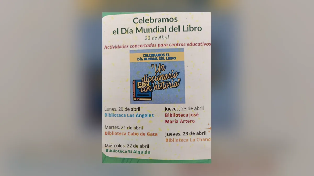 Imagen destacada: Las bibliotecas de Almería celebran el Día del Libro con un diccionario con historia