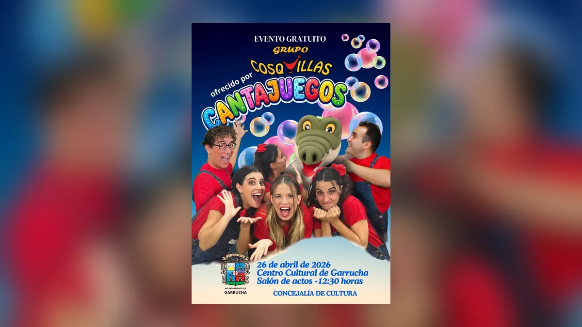 Imagen destacada: Garrucha programa Cantujuegos para el público infantil