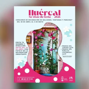 Imagen destacada: Huércal se viste de feria con balcones, ventanas y porches decorados