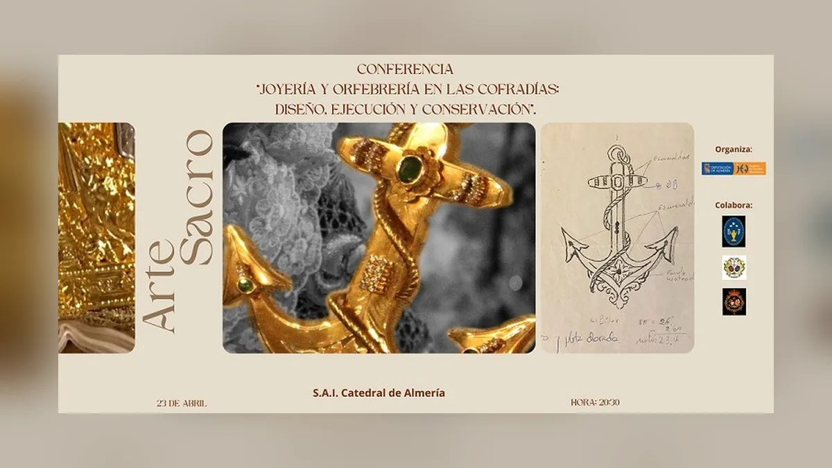 Imagen destacada: El arte sacro de la orfebrería cofrade se analiza en la Catedral de Almería