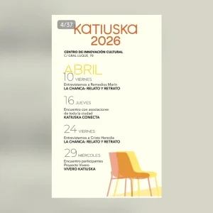 Imagen destacada: Katiuska reúne entrevistas y encuentros culturales en La Chanca