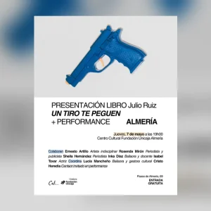 Julio Ruiz presenta Un tiro te peguen con una performance en Almería