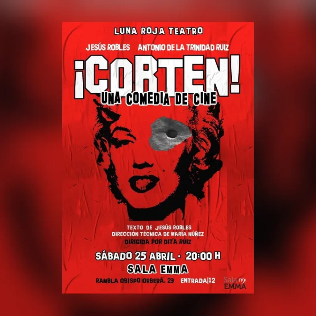 Imagen destacada: Luna Roja Teatro lleva a Sala Emma una comedia sobre cine