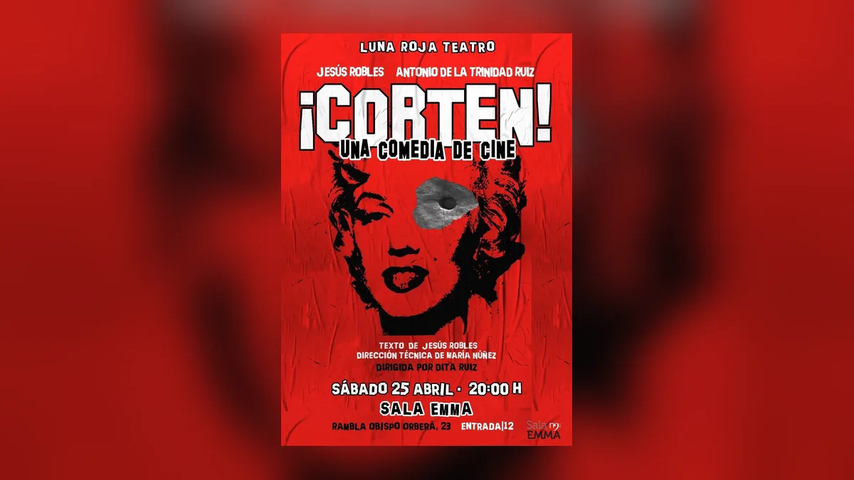 Imagen destacada: Luna Roja Teatro lleva a Sala Emma una comedia sobre cine