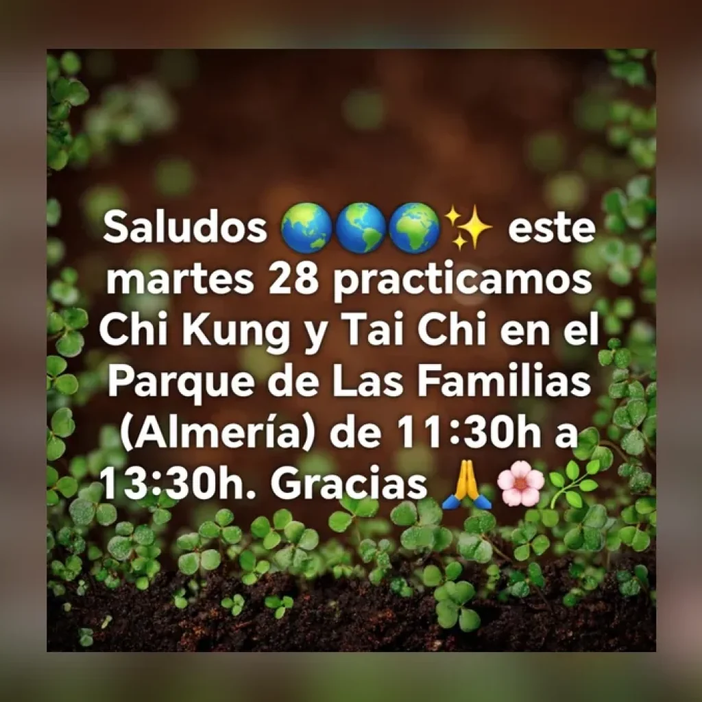 Imagen destacada: El Parque de las Familias acoge una práctica de Chi Kung y Tai Chi