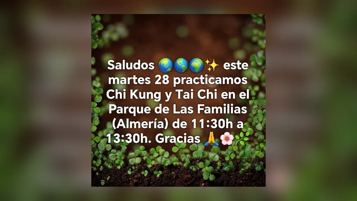 Imagen destacada: El Parque de las Familias acoge una práctica de Chi Kung y Tai Chi