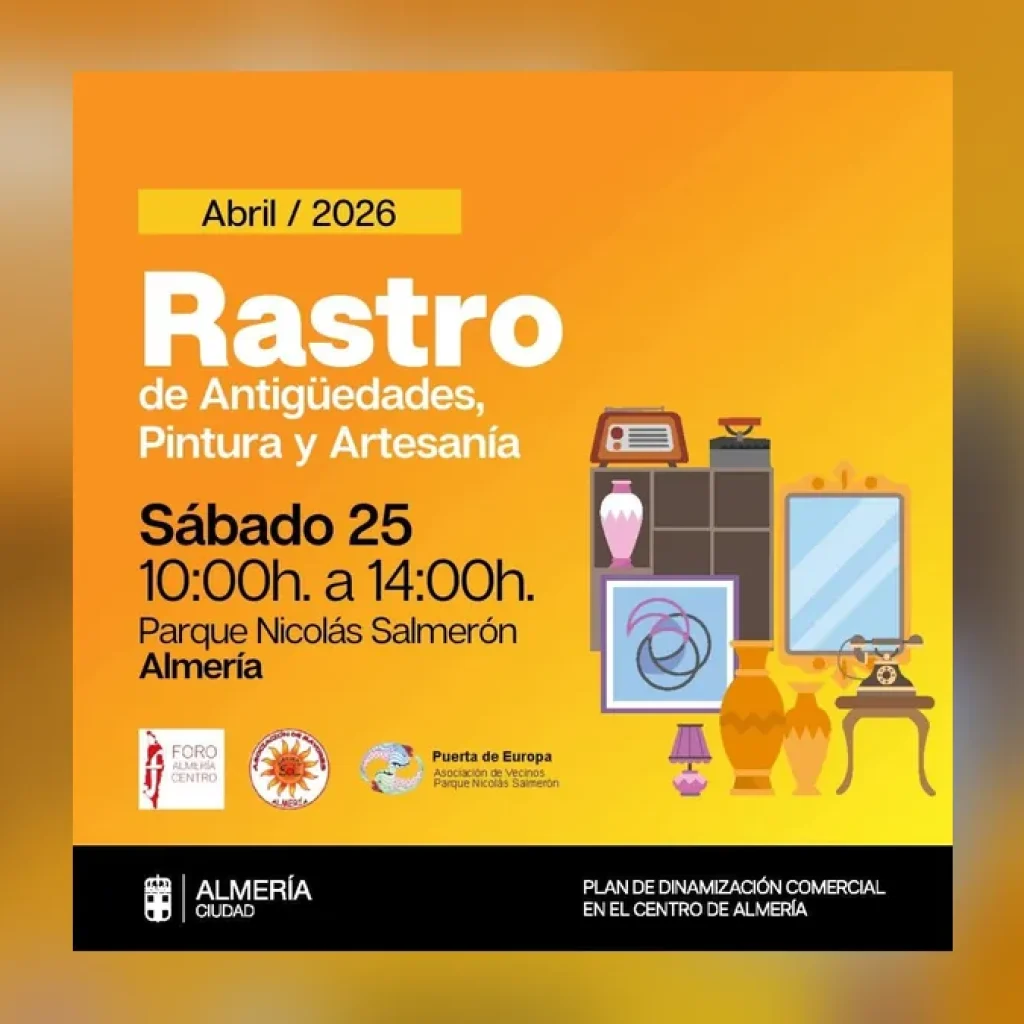 Imagen destacada: El Parque Nicolás Salmerón acoge un rastro de antigüedades y artesanía