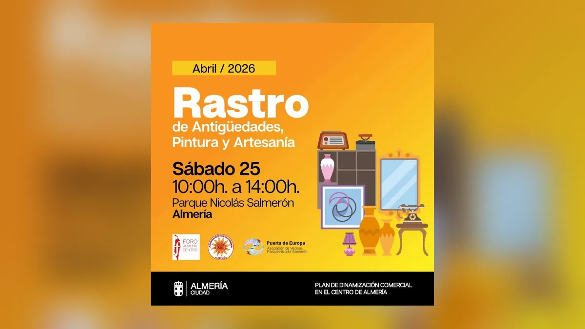 Imagen destacada: El Parque Nicolás Salmerón acoge un rastro de antigüedades y artesanía