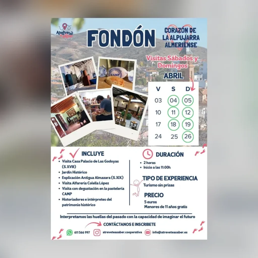 Imagen destacada: Fondón recorre su patrimonio con visitas guiadas por la Alpujarra