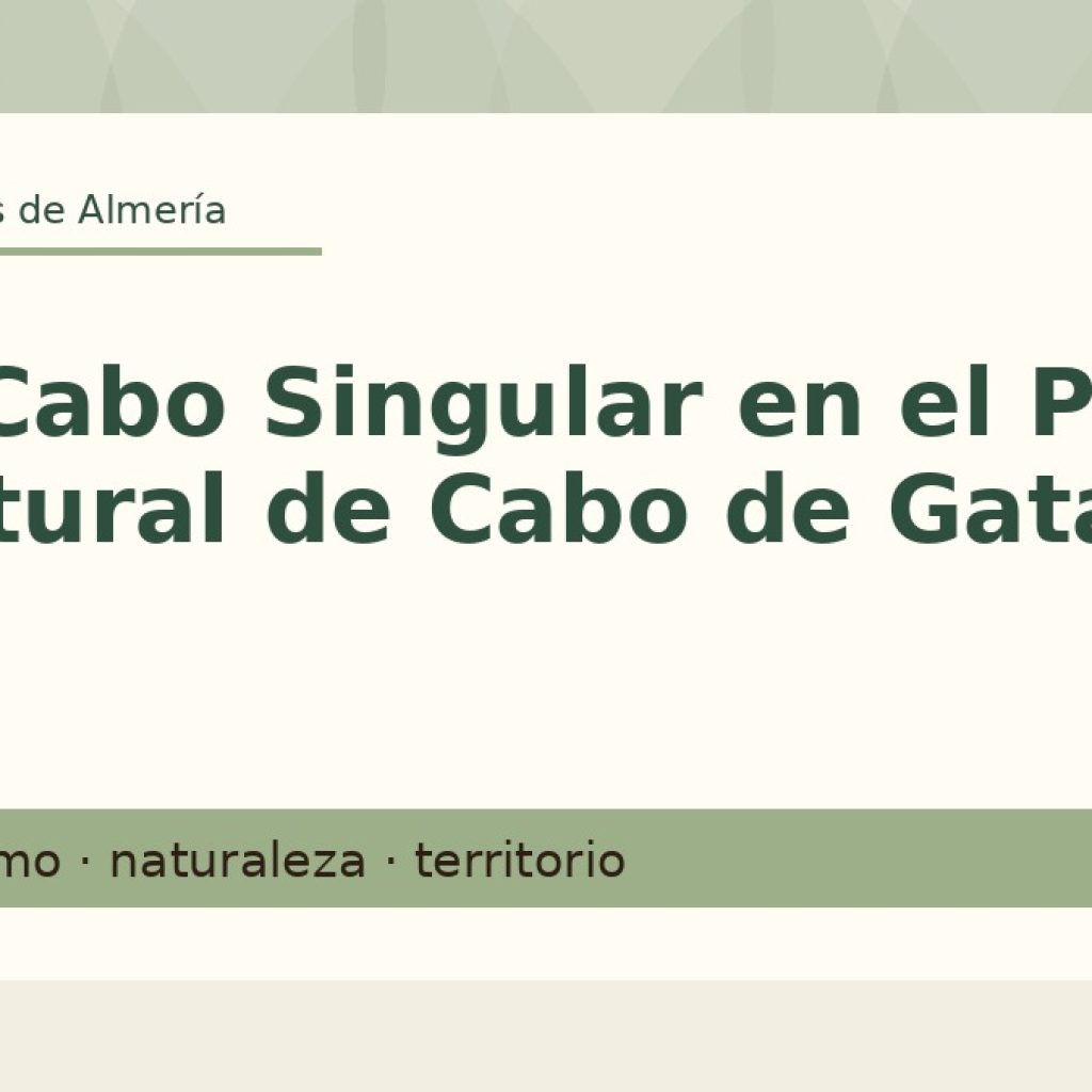 El Cabo Singular en el Parque Natural de Cabo de Gata