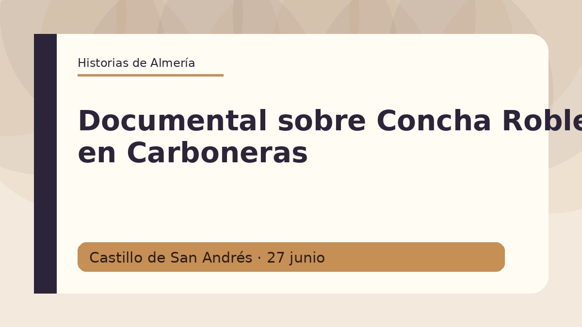 Documental sobre Concha Robles en Carboneras