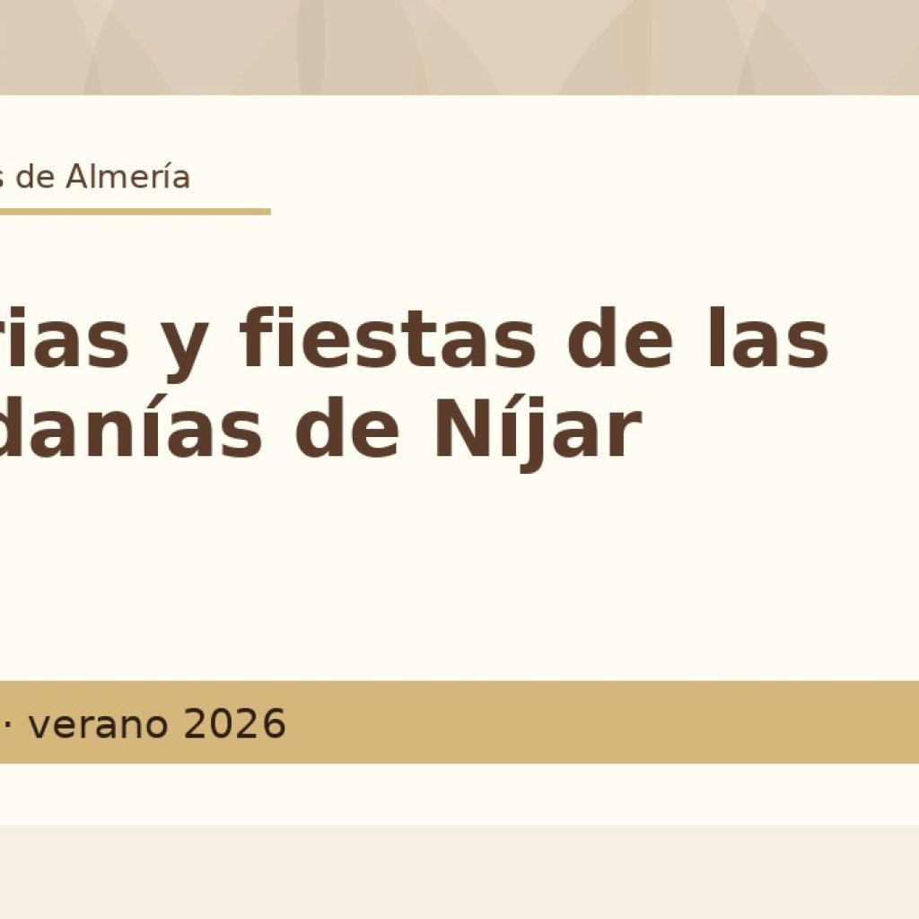 Ferias y fiestas de las pedanías de Níjar